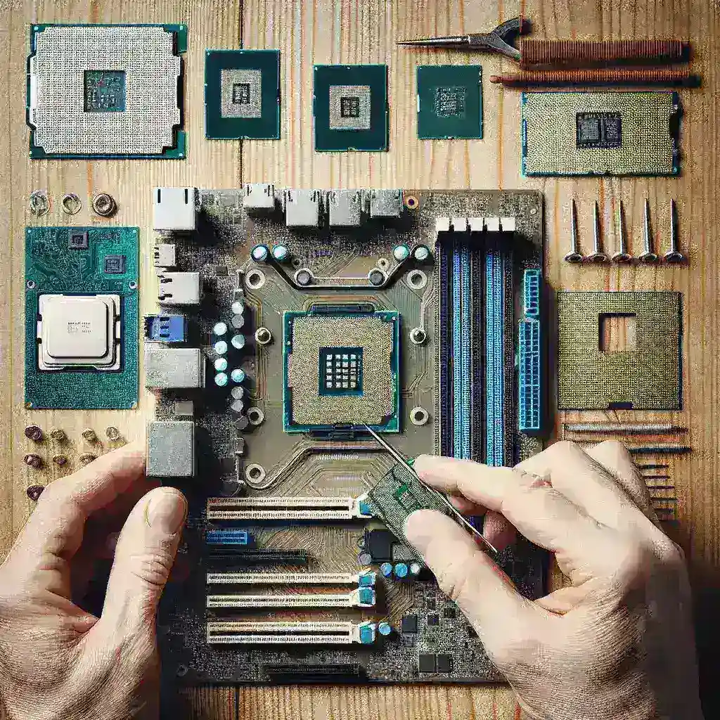 What are the steps to replace a CPU on a motherboard?